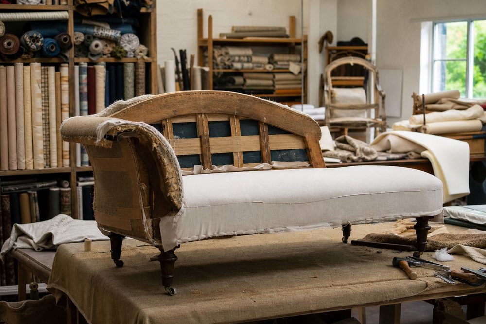 Crystal Drive Upholstery workshop interior